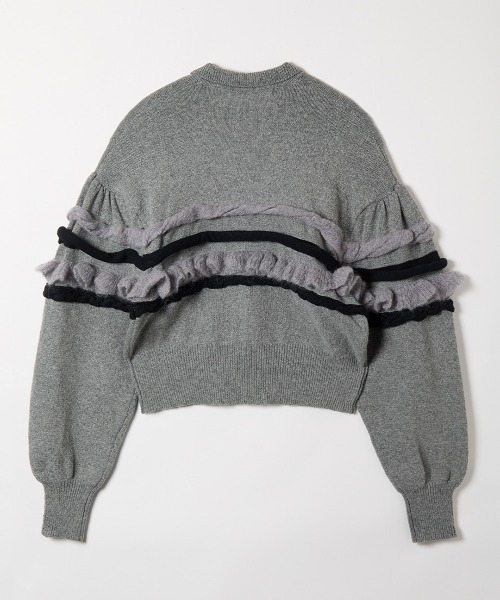 leinwande（ラインヴァンド） ニット セーター Textured Ruffle Sleeve