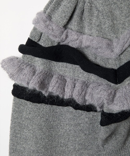 leinwande（ラインヴァンド） ニット セーター Textured Ruffle Sleeve