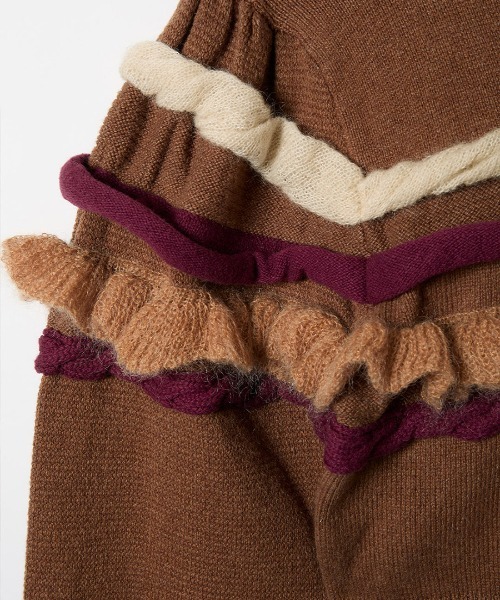 leinwande（ラインヴァンド） ニット セーター Textured Ruffle Sleeve