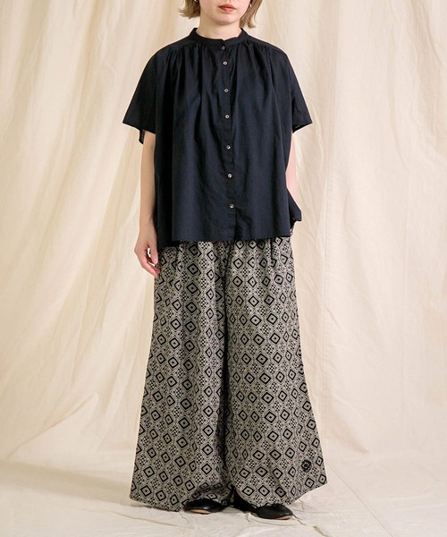 「Brocante」 半袖ブラウス 2 ロイヤルブルー レディース_画像8