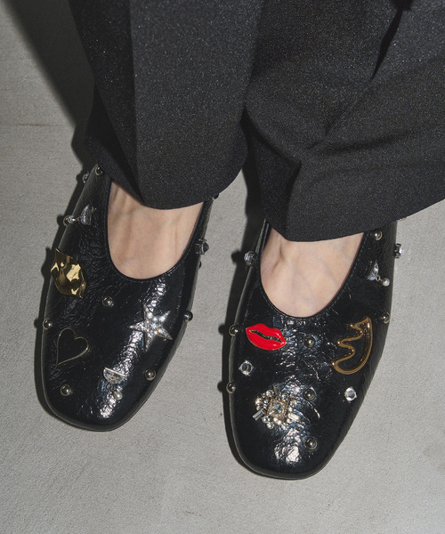 letalon GRISE フラットシューズ GRISEラウンドモールドフラット（フラットシューズ）｜LE TALON（ル