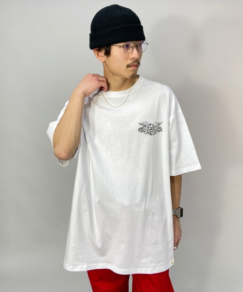 「TOY MACHINE」 半袖Tシャツ L ホワイト メンズ_画像6