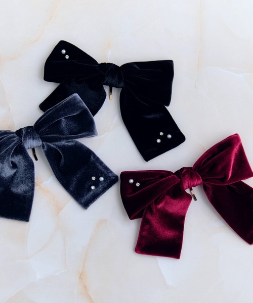 Heartdance（ハートダンス） ヘアクリップ パール×ラインストーン