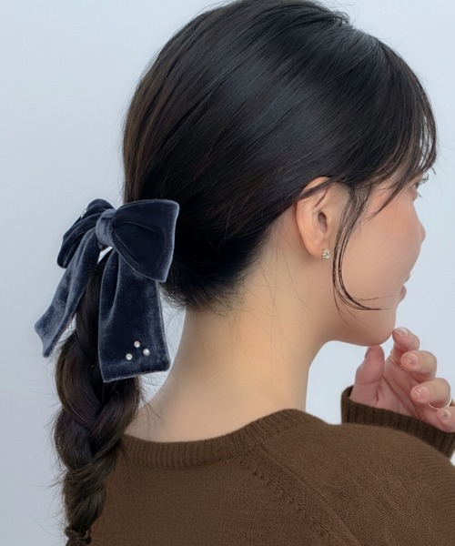 Heartdance（ハートダンス） ヘアクリップ パール×ラインストーン