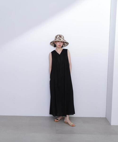 「N.（N. Natural Beauty Basic）」 ノースリーブワンピース MEDIUM グリーン レディース_画像6