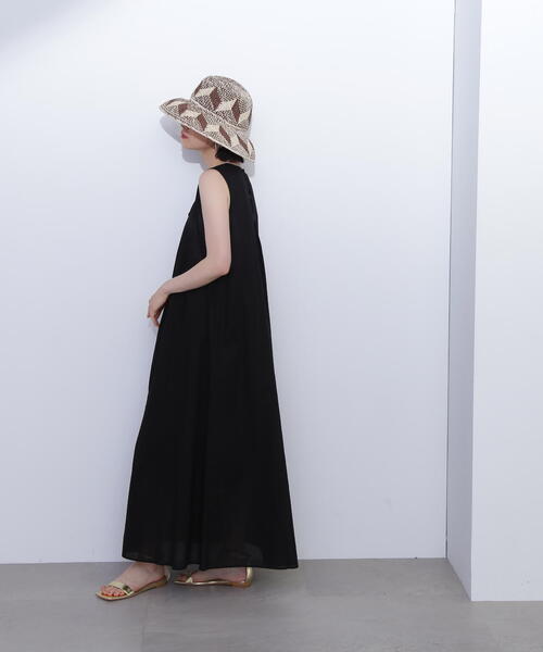 「N.（N. Natural Beauty Basic）」 ノースリーブワンピース MEDIUM グリーン レディース_画像7