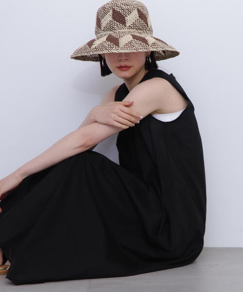 「N.（N. Natural Beauty Basic）」 ノースリーブワンピース MEDIUM グリーン レディース_画像9