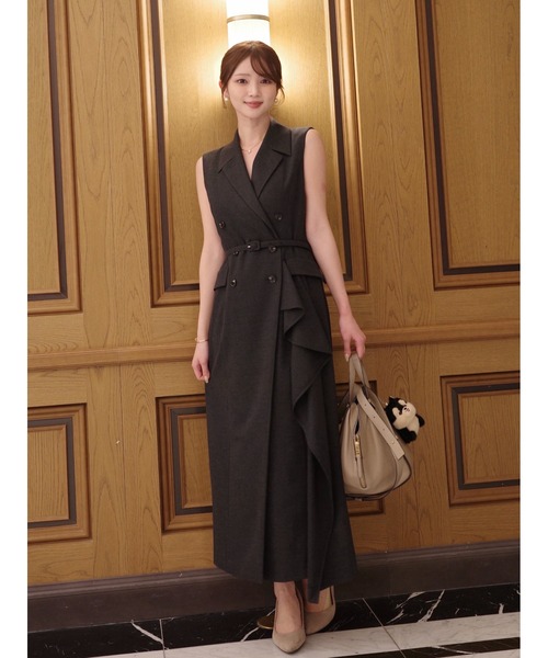 FRAY I.D ダブルブレスト アシメデザインワンピース FRAY I.D ワンピース ダブルブレストアシメデザインワンピース