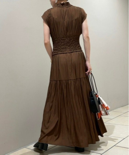 [FRAY I.D] короткий рукав One-piece 0 Brown женский 