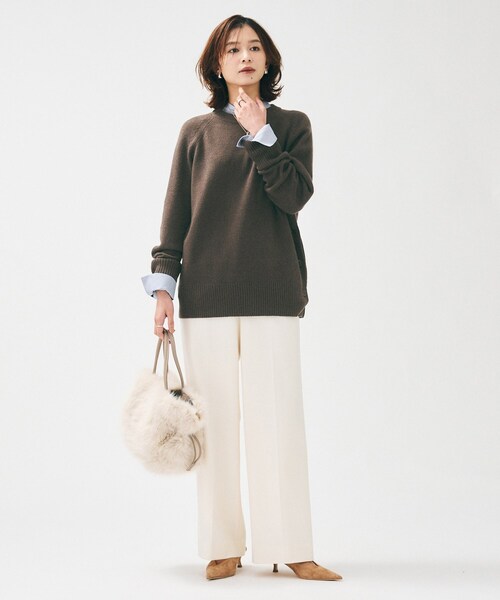 UNTITLED（アンタイトル） ニット セーター 「重ね着もおすすめ/洗える