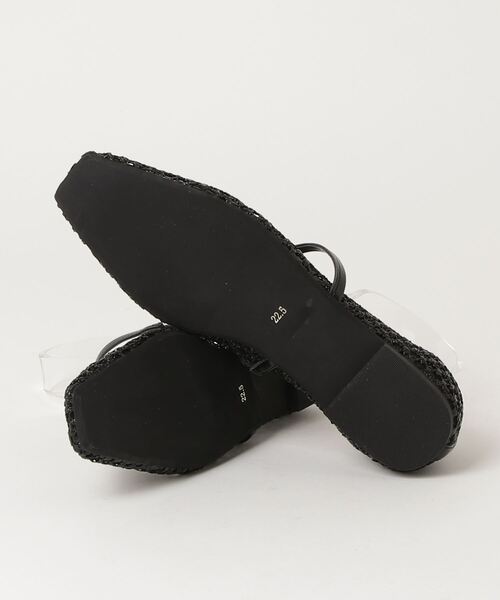 「green label relaxing」 フラットパンプス 25cm ブラック レディース_画像3