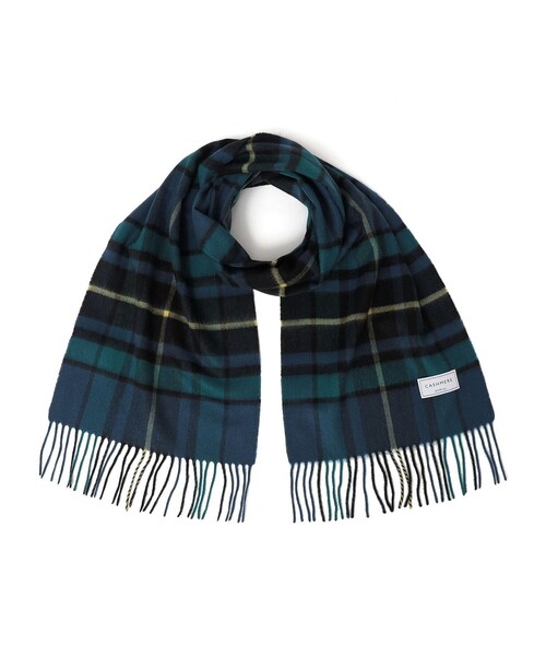 SHIPS カシミヤ 100% タータンチェック マフラー　ストール SHIPS（シップス） ストール マフラー チェック カシミヤ ストール