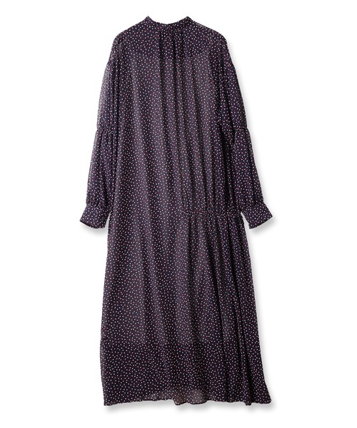 「mintdesigns」 長袖ワンピース 2 ネイビー レディース_画像7