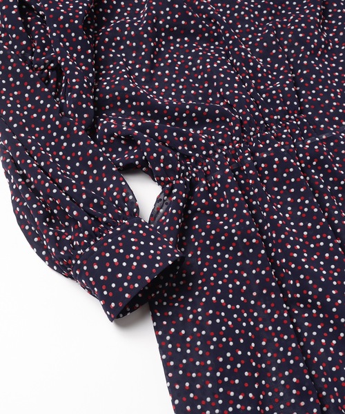 「mintdesigns」 長袖ワンピース 2 ネイビー レディース_画像9