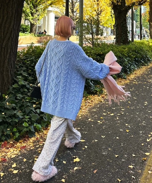 Alley Tokyo パンツ 「MENDL'S」パジャマっぽなゆるゆる花柄パンツ