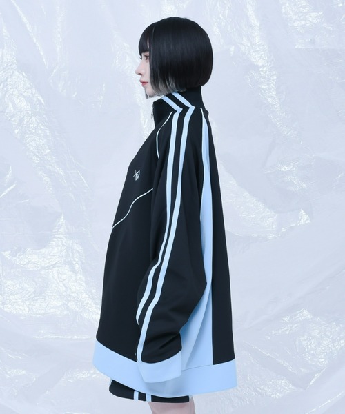 REFLEM（レフレム） ジャージブルゾン FREE ブラック×ホワイト