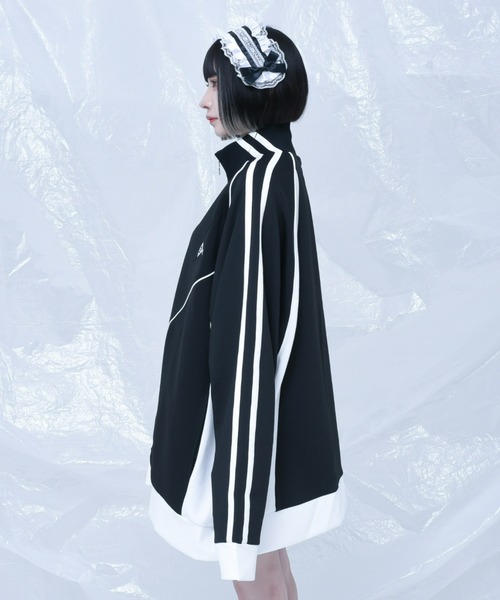 REFLEM（レフレム） ジャージブルゾン FREE ブラック×ホワイト