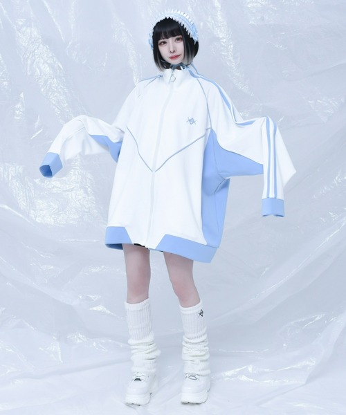 REFLEM（レフレム） ジャージブルゾン FREE ブラック×ホワイト