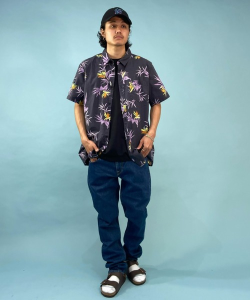 「Quiksilver」 半袖シャツ L ブルー メンズ_画像2