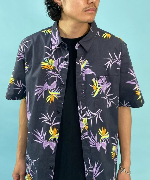 「Quiksilver」 半袖シャツ L ブルー メンズ_画像5