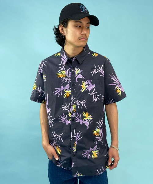 「Quiksilver」 半袖シャツ L ブルー メンズ_画像7