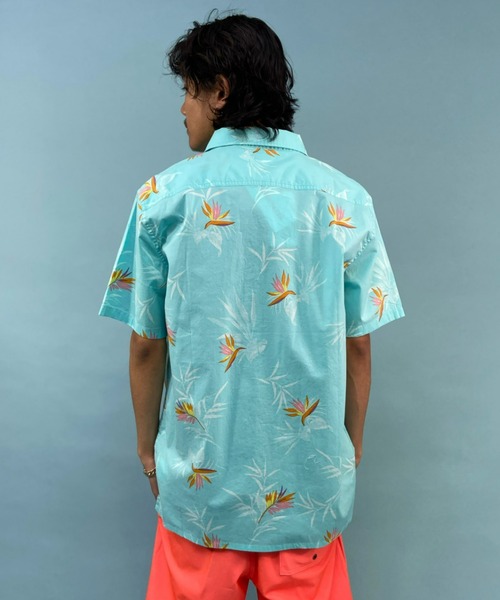 「Quiksilver」 半袖シャツ L ブルー メンズ_画像9
