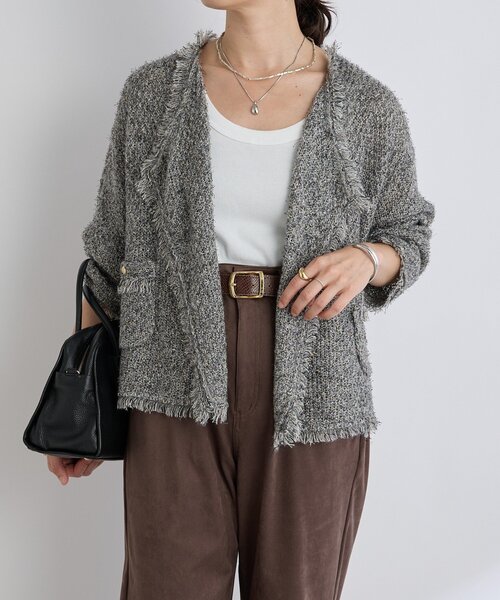 「RIVE DROITE」 カーディガン FREE ブラウン レディース_画像6