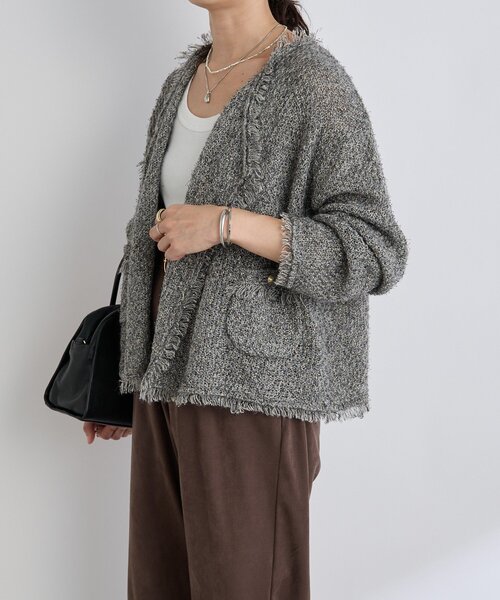 「RIVE DROITE」 カーディガン FREE ブラウン レディース_画像7