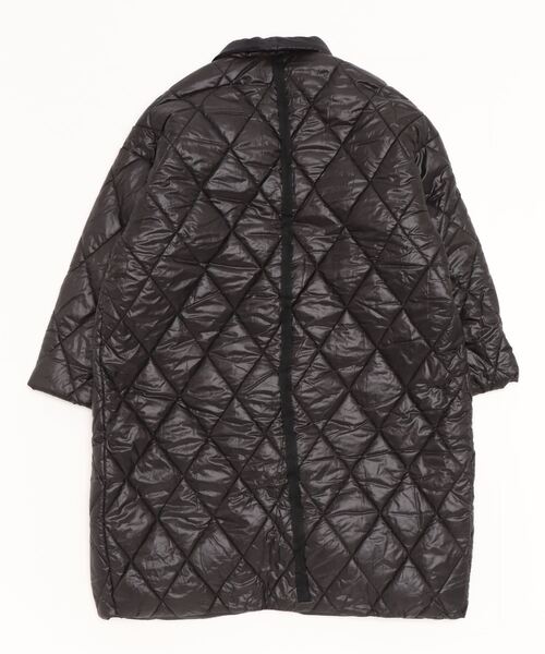 「Auntie Rosa」 ノーカラーコート X-LARGE ブラック レディース_画像3