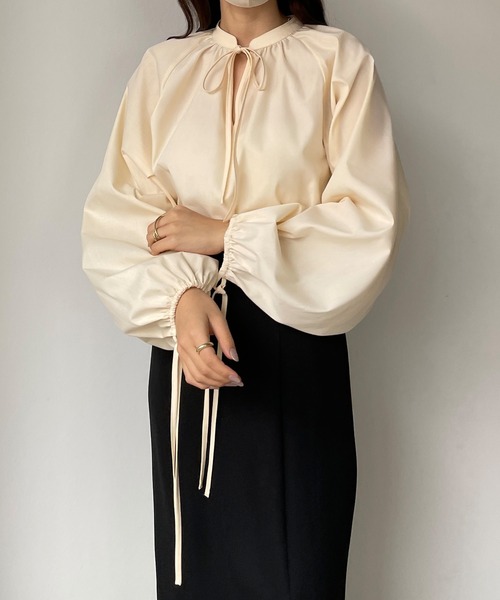 「Louere」 長袖ブラウス SMALL ブラック レディース_画像5