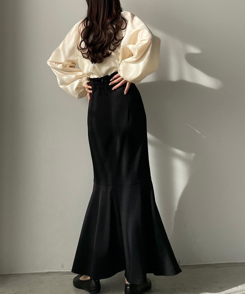 「Louere」 長袖ブラウス SMALL ブラック レディース_画像9