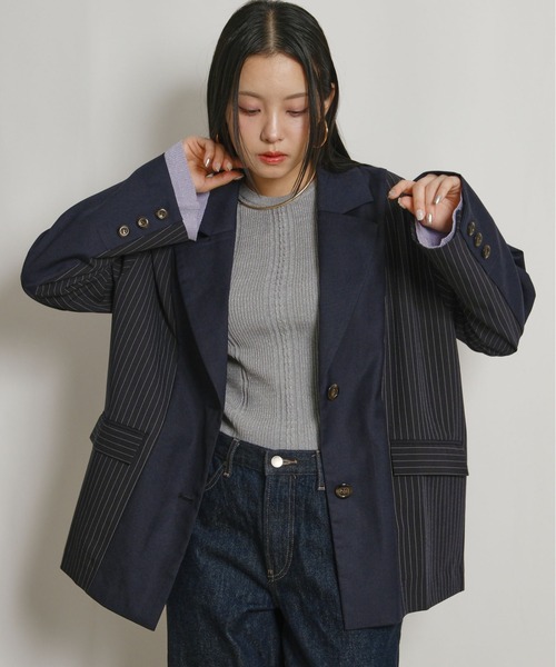 PALATINO 裏地総柄 ブリオーニ テーラードジャケット ストライプ PALATINO 裏地総柄 ブリオーニ テーラードジャケット ストライプ メンズ