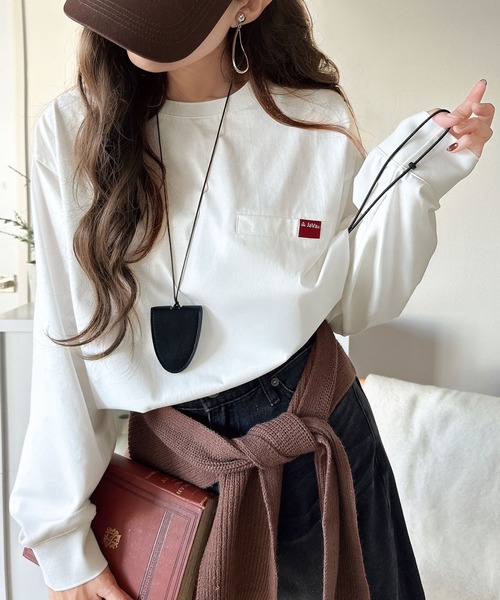 「Java」 半袖Tシャツ LARGE ベージュ レディース_画像2