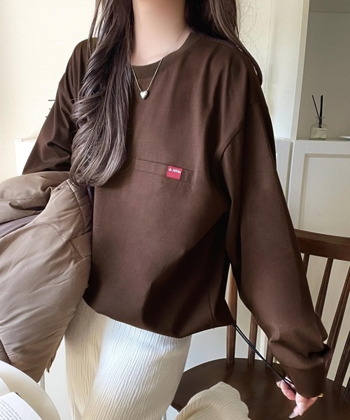 「Java」 半袖Tシャツ LARGE ベージュ レディース_画像4