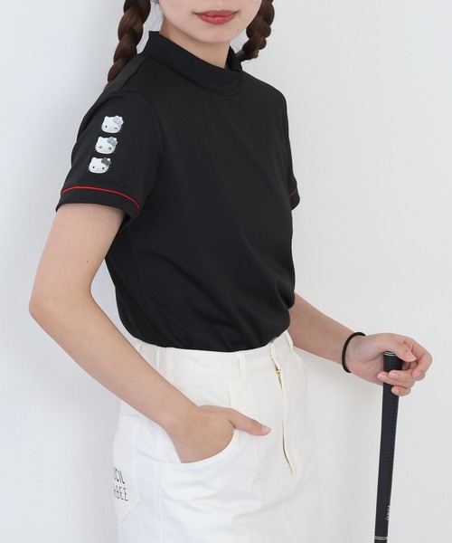 ゴルフ HELLO KITTY 50周年 キティゴルフモックネック　Tシャツ メンズ レディース_13