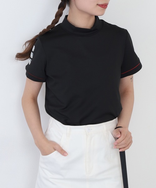 ゴルフ HELLO KITTY 50周年 キティゴルフモックネック　Tシャツ メンズ レディース_12