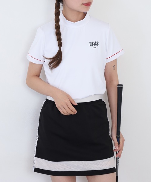 ゴルフ HELLO KITTY 50周年 キティゴルフモックネック　Tシャツ メンズ レディース_4