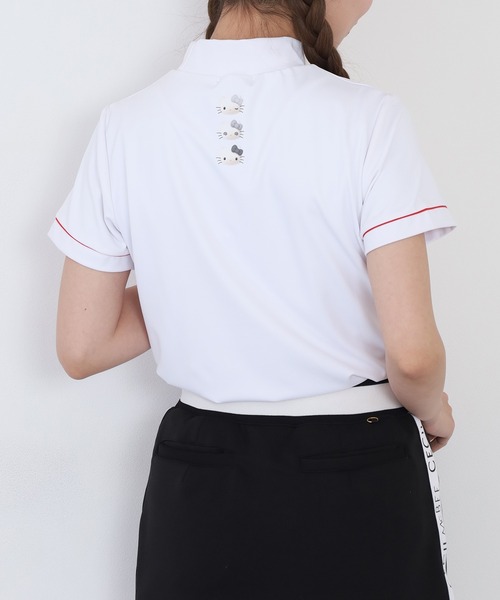 ゴルフ HELLO KITTY 50周年 キティゴルフモックネック　Tシャツ メンズ レディース_6