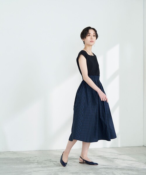 NOLLEY'S（ノーリーズ） ノースリーブワンピース 1 ブラック系その他