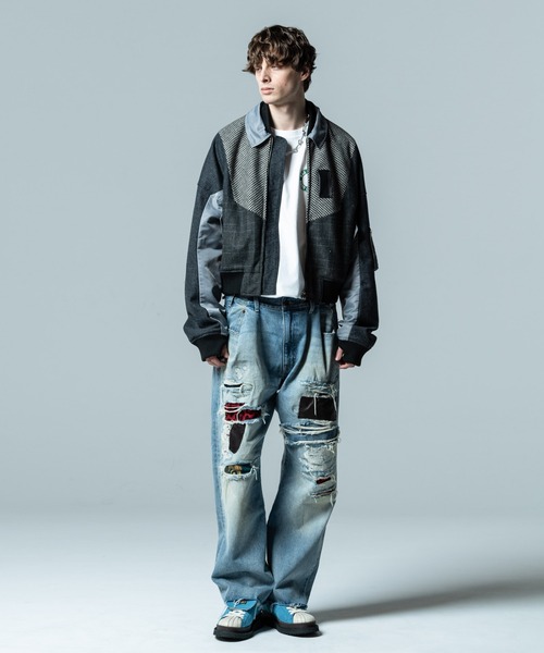 「glamb」 デニムパンツ S インディゴブルー メンズ_画像7