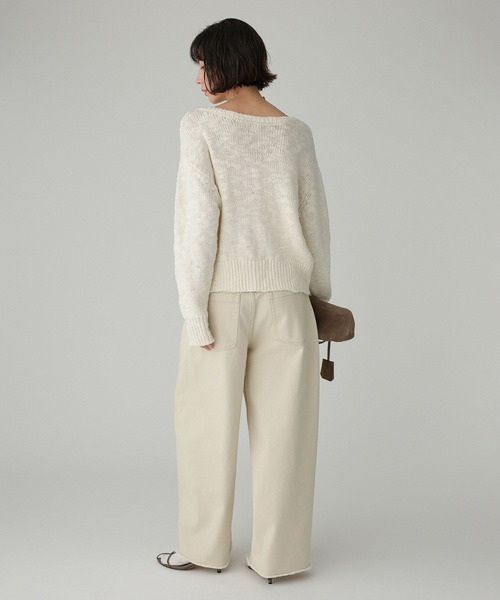 BABYLONE（バビロン） ニット セーター コットンローゲージプル