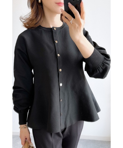 「&. NOSTALGIA」 ニットカーディガン M レッド レディース_画像7