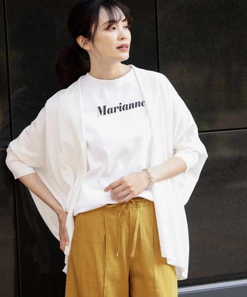 「Elura」 ニットカーディガン MEDIUM ホワイト レディース_画像7