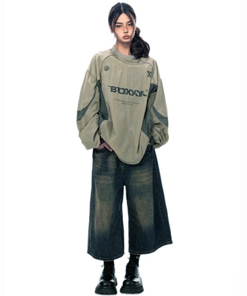 「TopIsm」 「Bling Leads」長袖シャツ L ダークベージュ メンズ_画像3