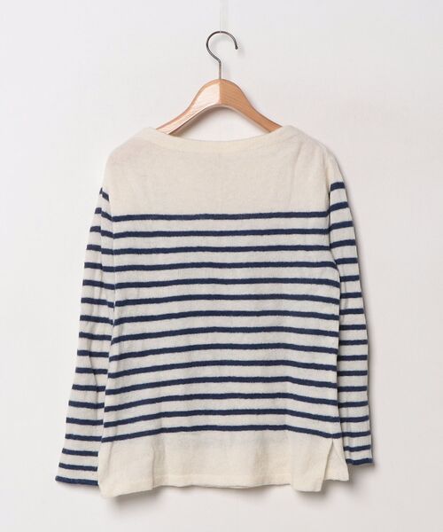 「Merceria Dressterior」 ボーダー柄長袖ニット - ホワイト レディース_画像2