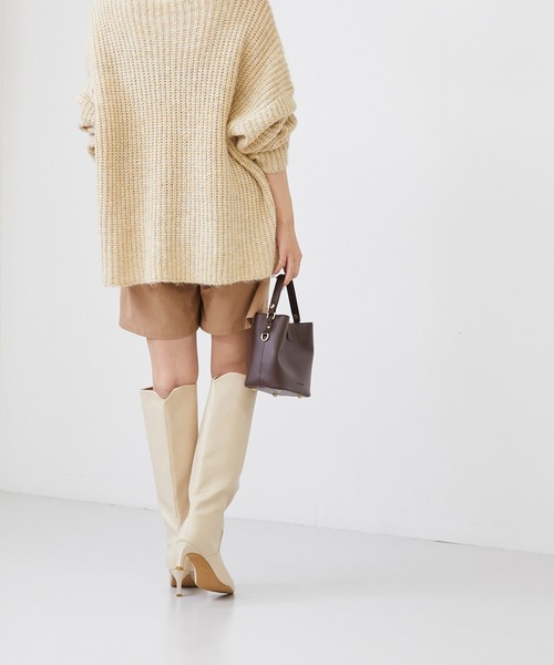 「menue」 ロングブーツ M ブラック レディース_画像5