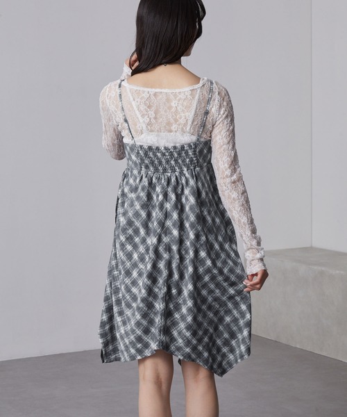 「nui nullu」 キャミソールワンピース FREE グレー レディース_画像9