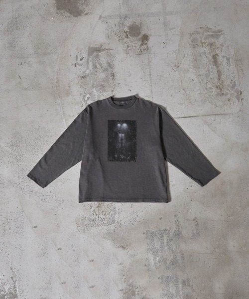 「CLEL」 長袖Tシャツ S グレー メンズ_画像2