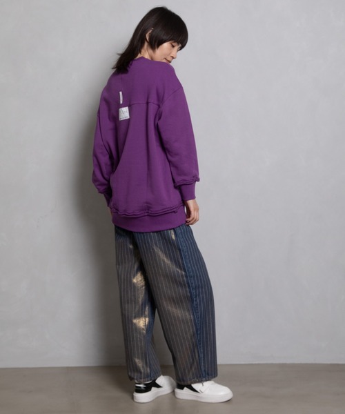 「MARECHAL TERRE」 デニムパンツ MEDIUM ブラック レディース_画像7