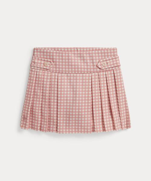 Polo Ralph Lauren Childrenswear - スコート ギンガム プリーテッド ポンチ絵 スカート キッズ 小わっぱ服 うしろ帯 ベビー、キッズ、マタニティ-スカート-子ども服、シューズ